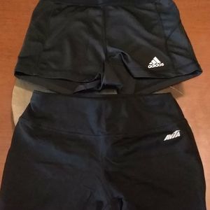 2 pairs of shorts, Adidas and Avia